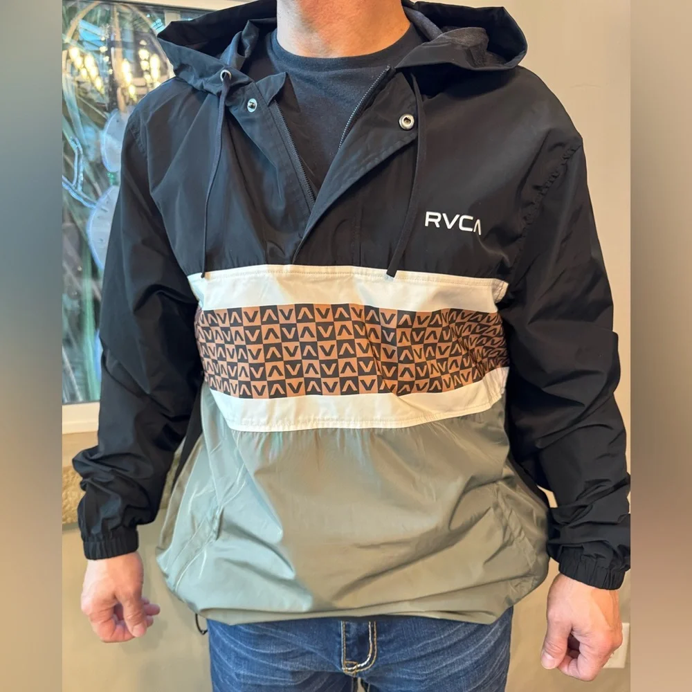 RVCA Campera Meyer II Packable Anorak Lightweight Jacket Men's Size Large (NWOT)